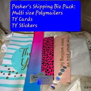 Posh Biz Pack Polymailers/TY cards stickers